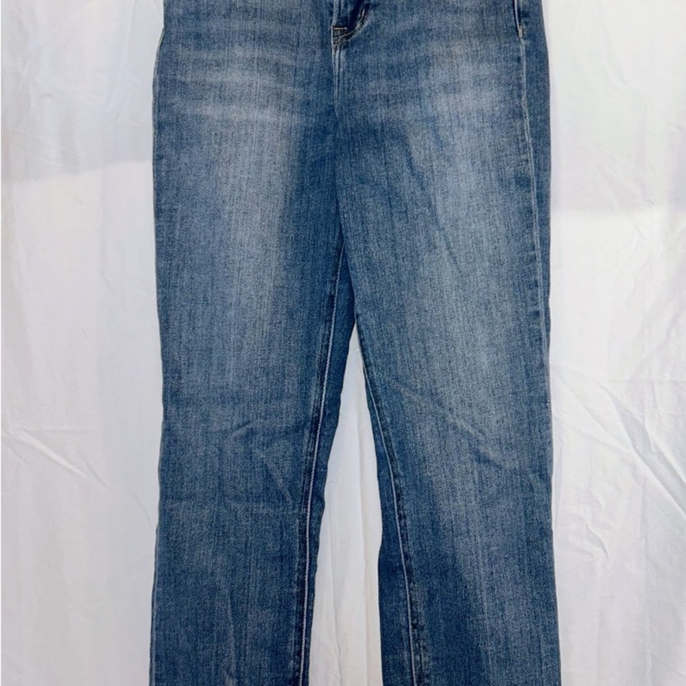 VERVET High Rise Straight Leg Jeans Women’s Size 25-Distressed Denim Stretch